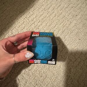 Nee Doh Fuzz Wild Cat in Bright Blue